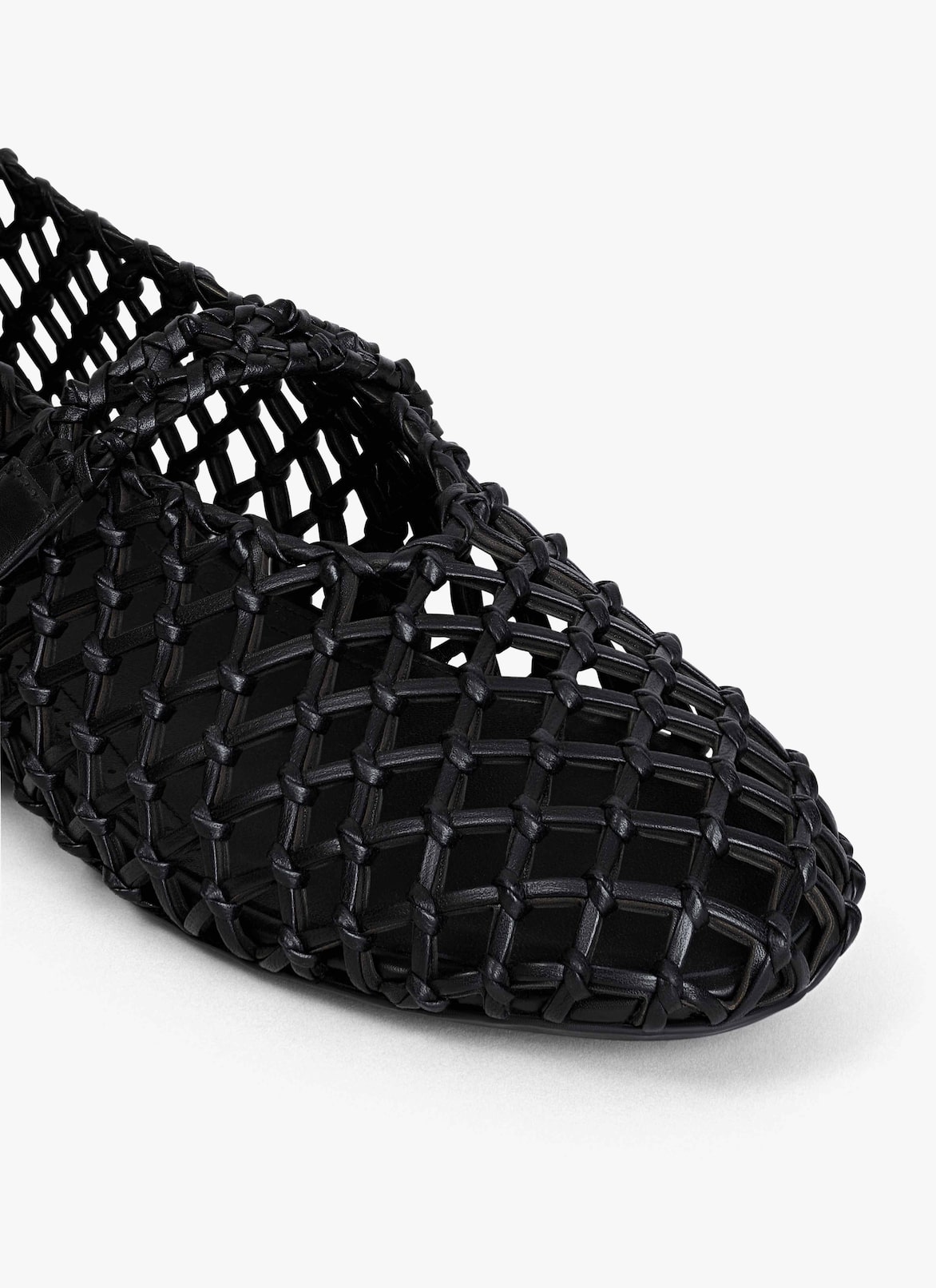 BALLET FLATS IN BRAIDED LAMBSKIN ALAÏA BLACK BALLET FLATS IN BRAIDED LAMBSKIN